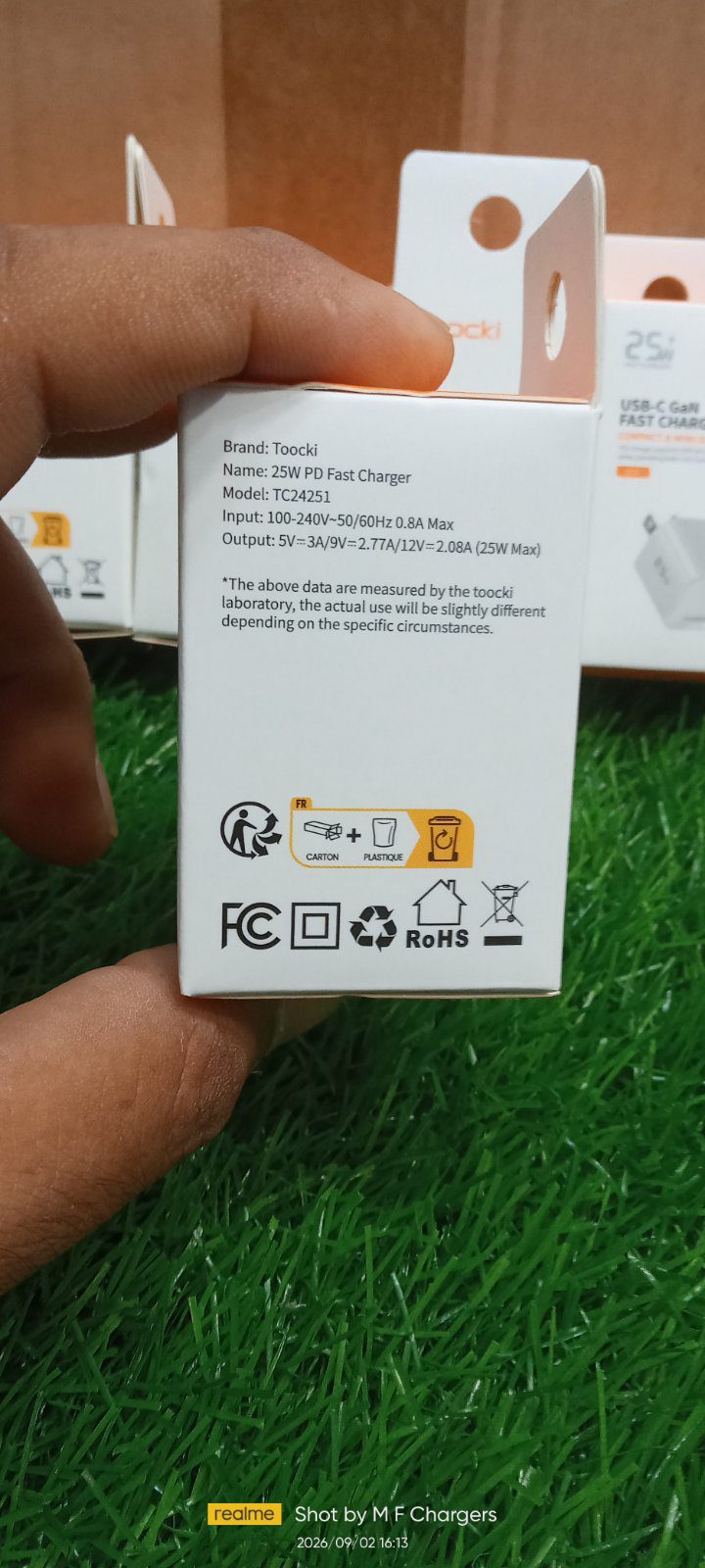 Toocki 25W GaN Fast Charger | M F Chargers Karachi