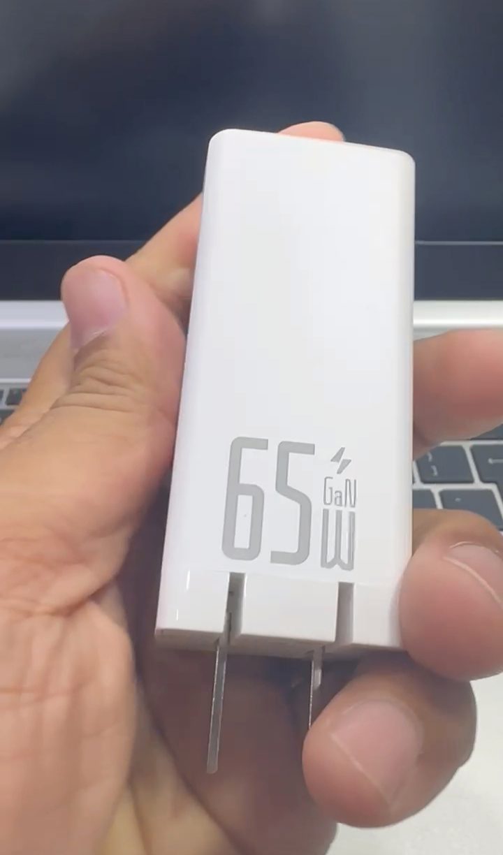 Romoss 65W GaN fast charger compact size view - M F Chargers