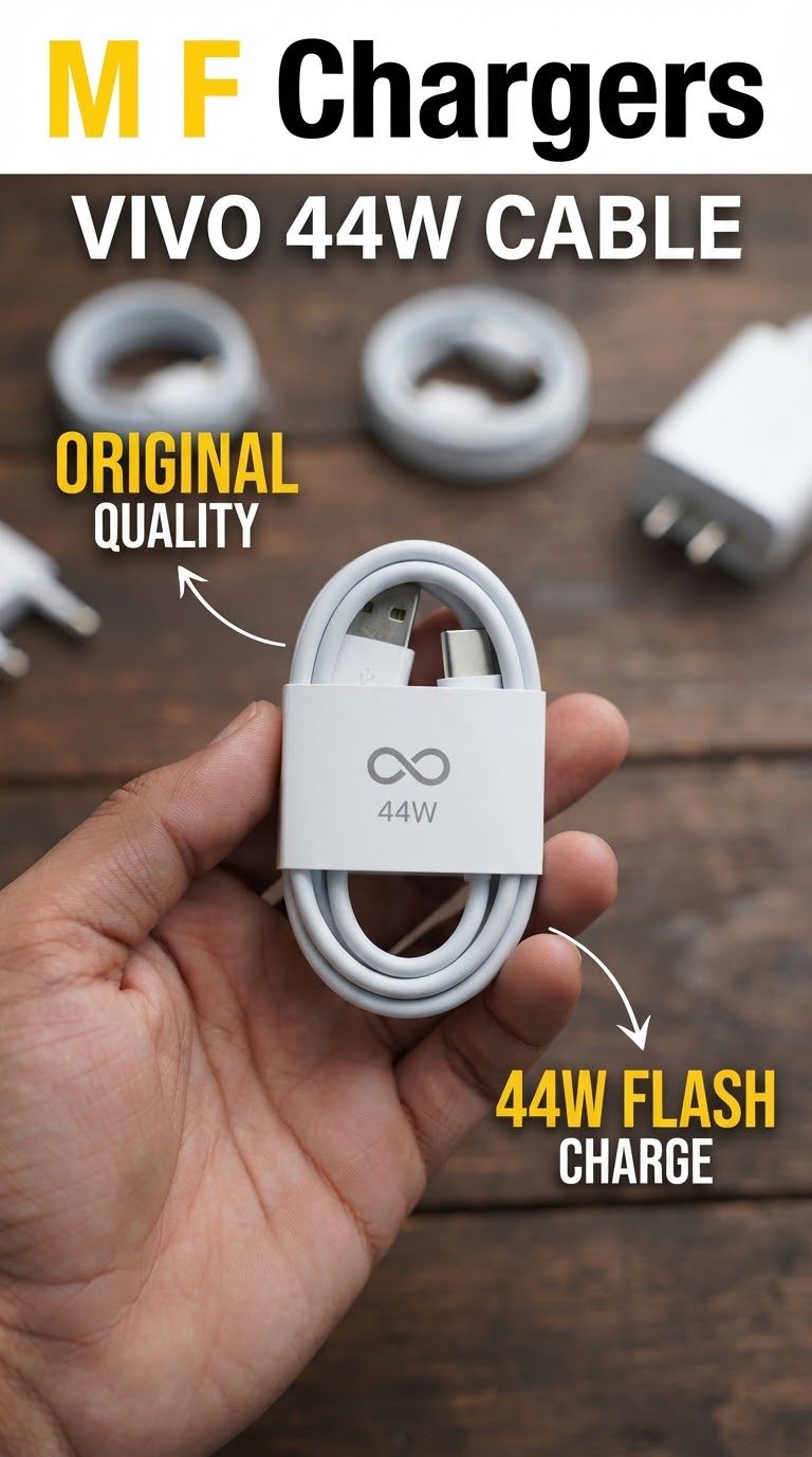 Original Vivo 44W USB to Type-C Cable - M F Chargers