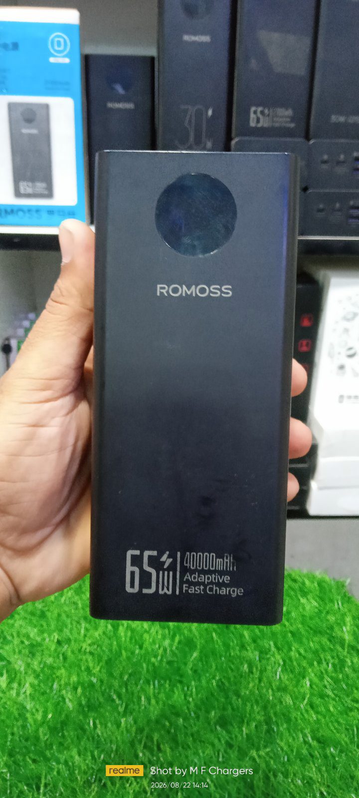 Romoss 40000mAh Power Bank Back View in Karachi - M F Chargers