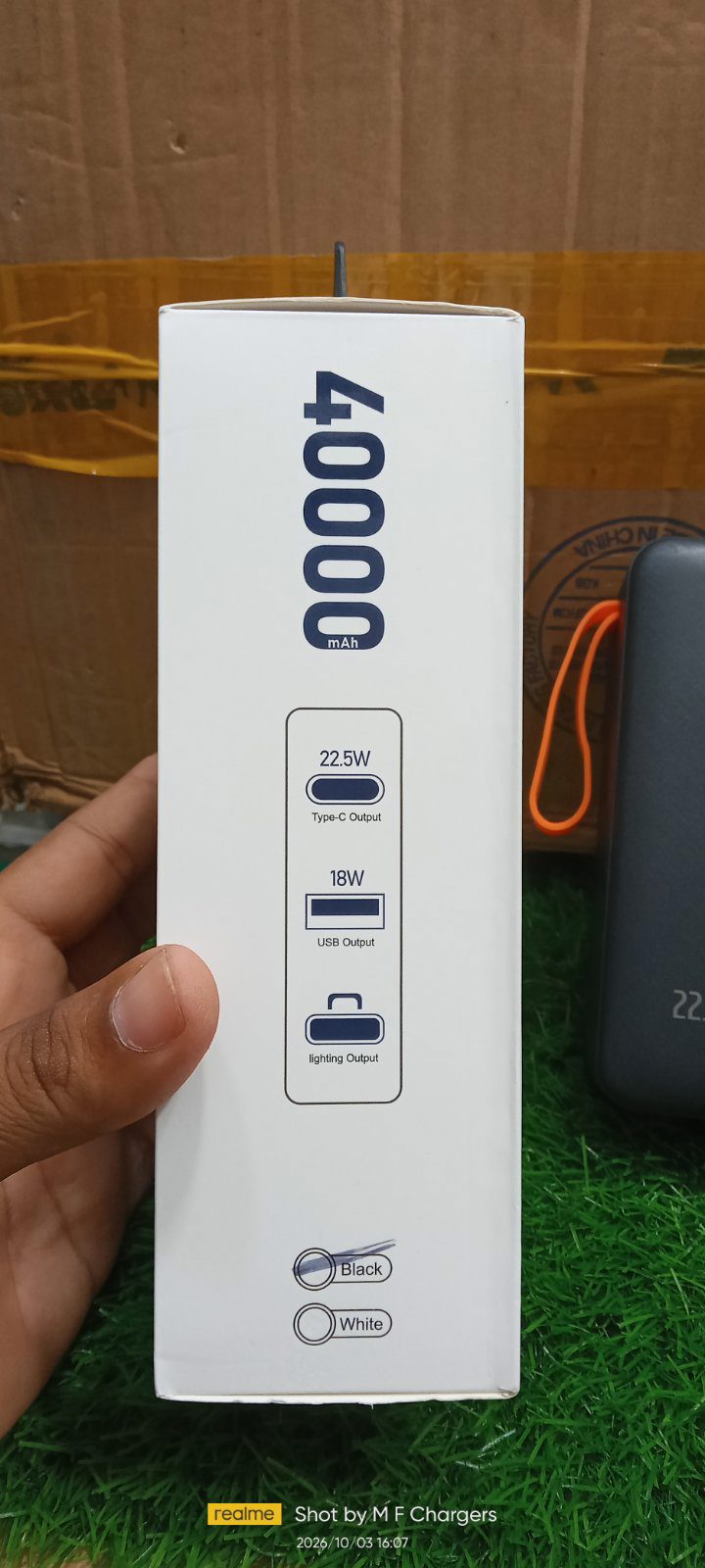 Original SpaceX Power Bank Packaging and Features - M F Chargers