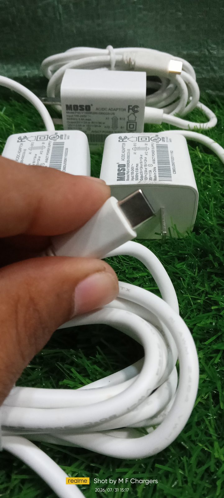 MOSO 30W Charger Durable Type-C Cable Pin by M F Chargers