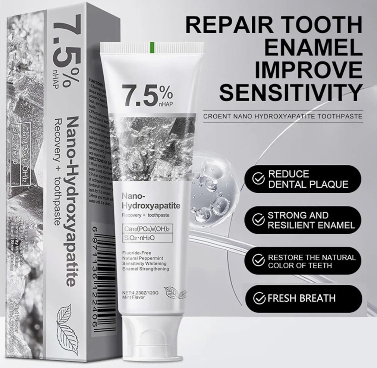 Nano Hydroxyapatite Toothpaste 7.5%