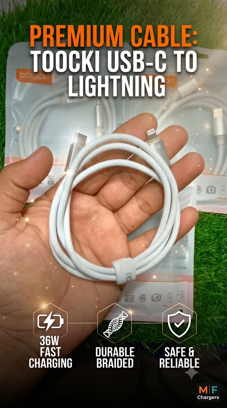 Toocki 36W Fast Charging Cable - M F Chargers
