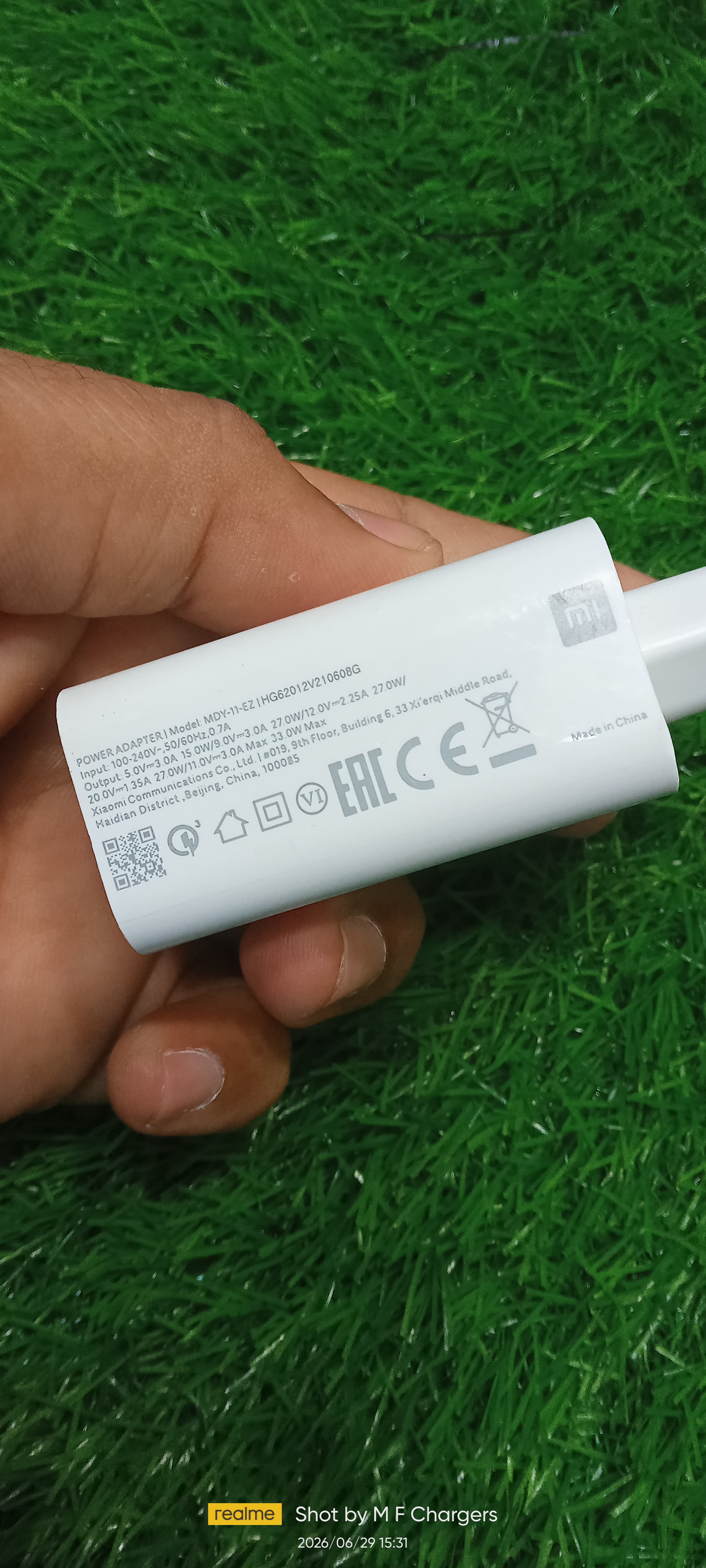 Original Mi 33W Charger Specifications and Details - M F Chargers