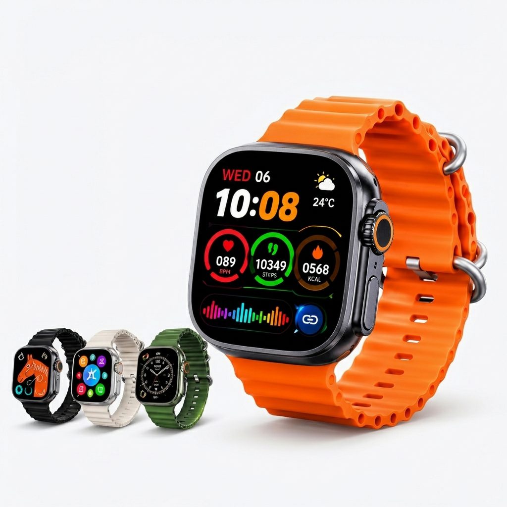 D20 Ultra Smart Watch – Premium HD Display Fitness Tracker