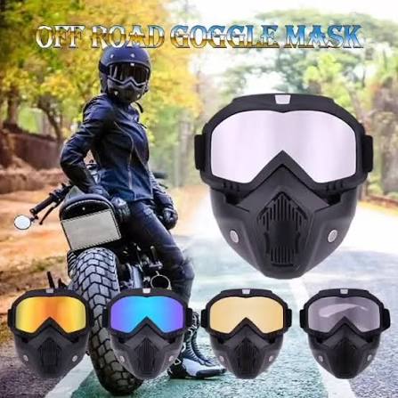Bike Mask With Goggles