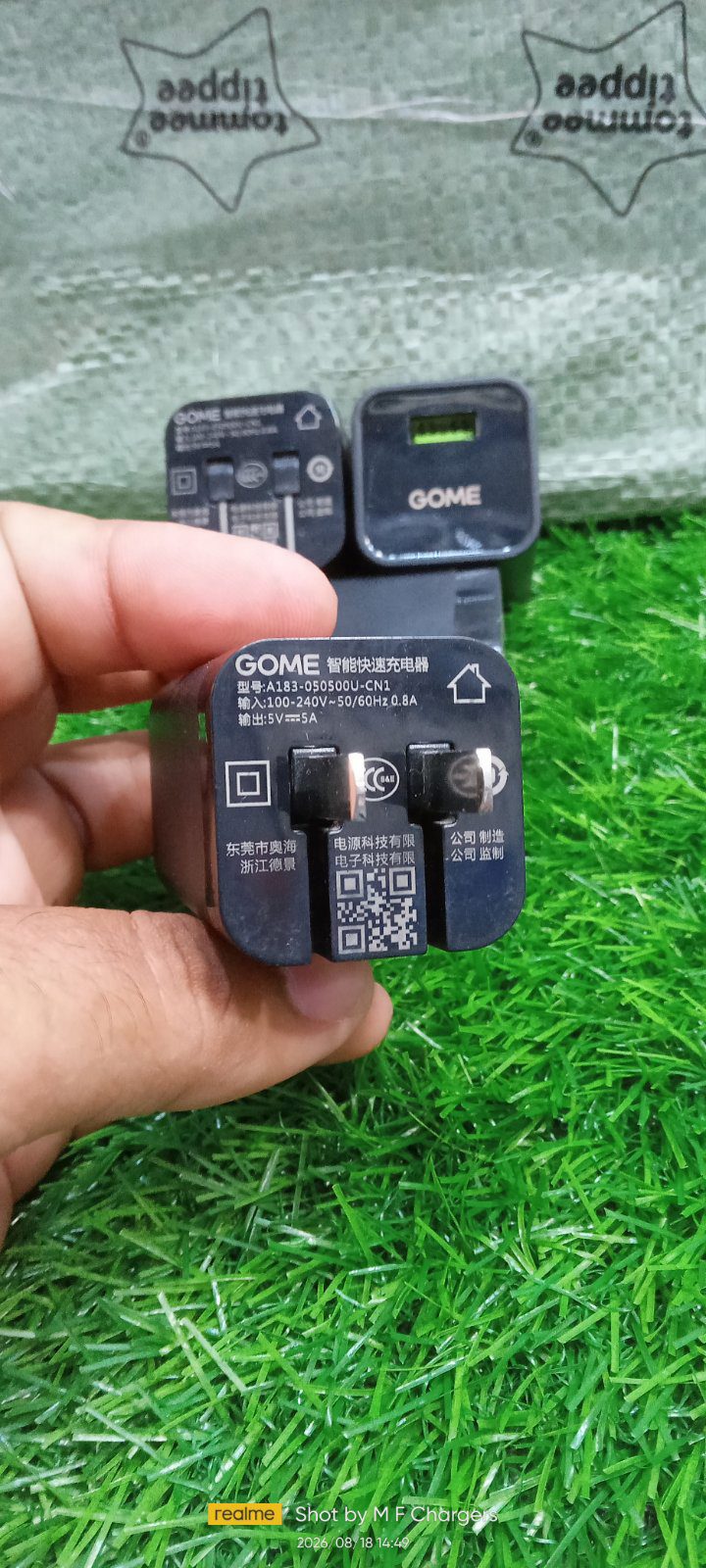GOME 5V 5A Charger Pin Details M F Chargers