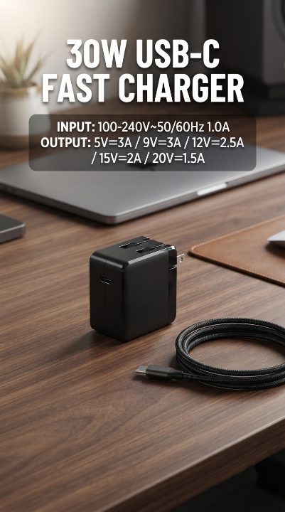 30W Type-C Fast Charger Price in Pakistan | M F Chargers