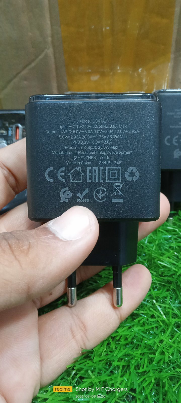 Hoco 35W Transparent Fast Charger | M F Chargers